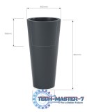 Designerska donica MONUMO HABANA Antracytowa MONUMO