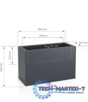 Designerska donica MONUMO LUNGO MAXI Antracyt MONUMO