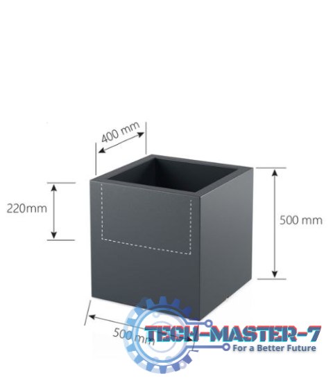 Designerska donica MONUMO PIXEL POT Antracyt MONUMO Designerska donica MONUMO PIXEL POT Antracyt MONUMO