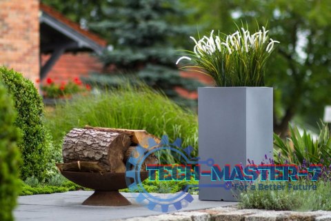 Designerska donica MONUMO TOWER POT Antracyt MONUMO Designerska donica MONUMO TOWER POT Antracyt MONUMO