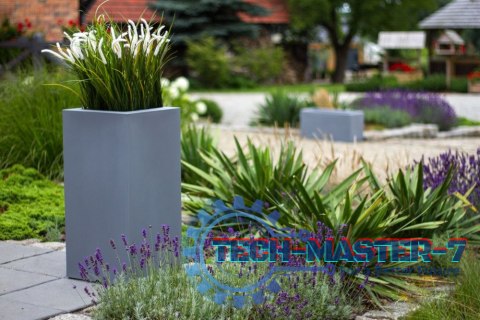 Designerska donica MONUMO TOWER POT Antracyt MONUMO Designerska donica MONUMO TOWER POT Antracyt MONUMO