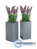 Designerska donica MONUMO TOWER POT Antracyt MONUMO