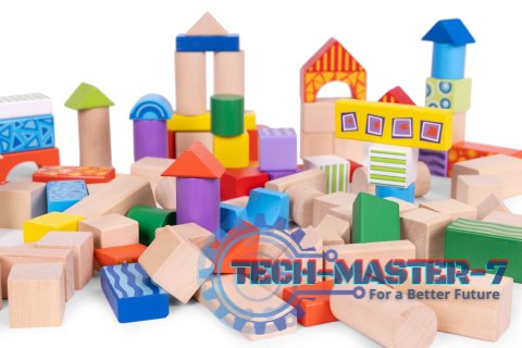Drewniane klocki dla dzieci 100 szt. sorter wiaderko ECOTOYS ECOTOYS Drewniane klocki dla dzieci 100 szt. sorter wiaderko ECOTOYS ECOTOYS