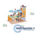 Drewniany garaż tor z windą + autka parking samochodowy ECOTOYS