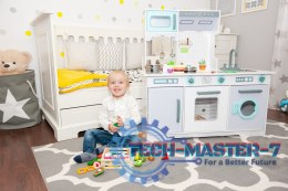 Duża drewniana kuchnia dla dzieci z akcesoriami ECOTOYS ECOTOYS