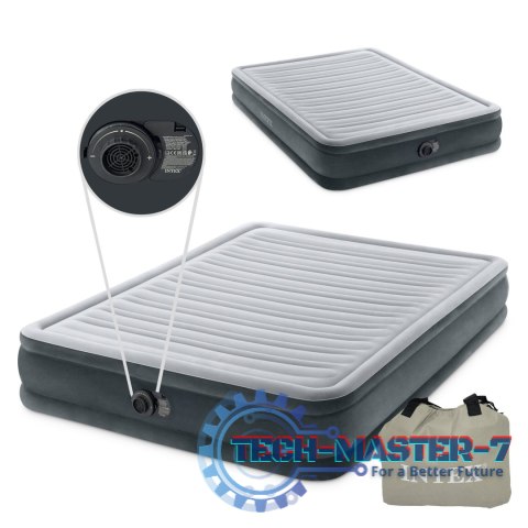 Materac dmuchany 203x15 cm dwuosobowy z pompką INTEX 67770 INTEX
