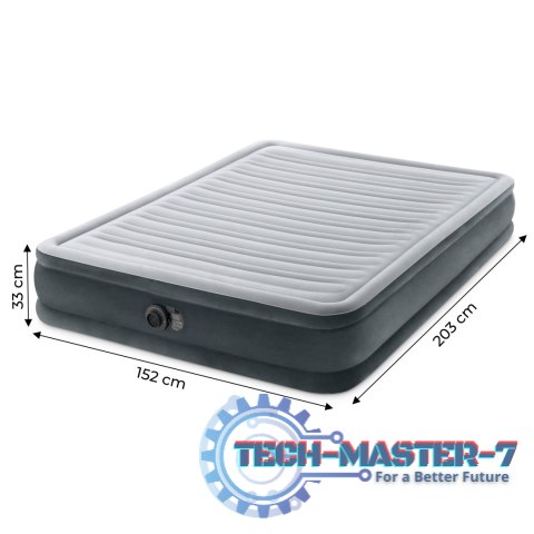 Materac dmuchany 203x15 cm dwuosobowy z pompką INTEX 67770 INTEX Materac dmuchany 203x15 cm dwuosobowy z pompką INTEX 67770 INTEX