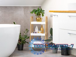 Regał szafka stoliczek nocny 3 półki bambusowy stelaż ModernHome
