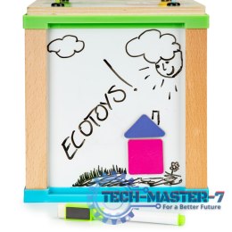 Drewniana kostka edukacyjna, tablica sorter mula ECOTOYS ECOTOYS