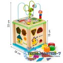 Drewniana kostka edukacyjna, tablica sorter mula ECOTOYS ECOTOYS