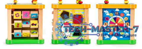 Drewniana kostka edukacyjna, tablica sorter mula ECOTOYS ECOTOYS Drewniana kostka edukacyjna, tablica sorter mula ECOTOYS ECOTOYS