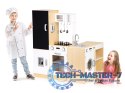 Drewniana kuchnia dla dzieci osobne segmenty XXL tablica + LED ECOTOYS ECOTOYS