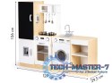 Drewniana kuchnia dla dzieci osobne segmenty XXL tablica + LED ECOTOYS ECOTOYS