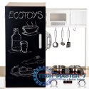 Drewniana kuchnia dla dzieci osobne segmenty XXL tablica + LED ECOTOYS ECOTOYS