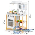 Drewniana kuchnia dla dzieci z piekarnikiem + akcesoria ECOTOYS ECOTOYS
