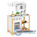 Drewniana kuchnia dla dzieci z piekarnikiem + akcesoria ECOTOYS ECOTOYS