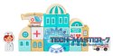 Drewniane klocki edukacyjne miasto mata 121 sztuk ECOTOYS ECOTOYS