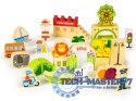 Drewniane klocki edukayjne miasto zoo 120 el. ECOTOYS ECOTOYS