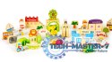 Drewniane klocki edukayjne miasto zoo 120 el. ECOTOYS ECOTOYS