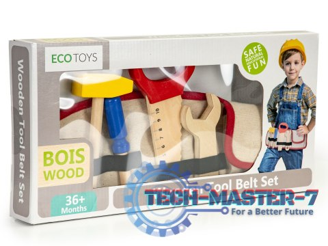 Drewniane narzędzia zapinany pas majsterkowicza ECOTOYS ECOTOYS Drewniane narzędzia zapinany pas majsterkowicza ECOTOYS ECOTOYS