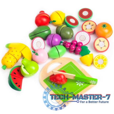 Drewniane owoce do krojenia 20 sztuk ECOTOYS ECOTOYS Drewniane owoce do krojenia 20 sztuk ECOTOYS ECOTOYS