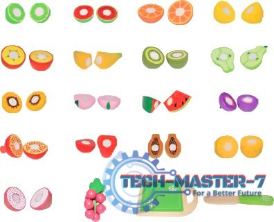 Drewniane owoce do krojenia 20 sztuk ECOTOYS ECOTOYS Drewniane owoce do krojenia 20 sztuk ECOTOYS ECOTOYS