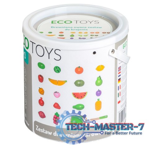 Drewniane owoce do krojenia 20 sztuk ECOTOYS ECOTOYS Drewniane owoce do krojenia 20 sztuk ECOTOYS ECOTOYS