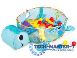 Duża mata edukacyjna żółwik 3w1 kojec z piłkami 0+ ECOTOYS ECOTOYS