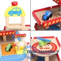 Duży drewniany garaż z windą + autka ECOTOYS ECOTOYS