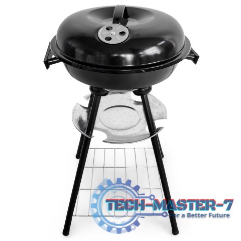 Grill ogrodowy z pokrywą i popielnikiem ModernHome Grill ogrodowy z pokrywą i popielnikiem ModernHome