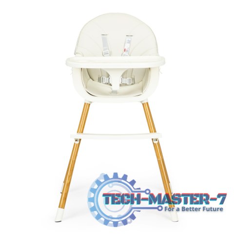 Krzesełko fotelik do karmienia 2w1 beżowe ECOTOYS ECOTOYS Krzesełko fotelik do karmienia 2w1 beżowe ECOTOYS ECOTOYS