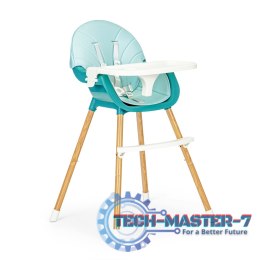 Krzesełko fotelik do karmienia 2w1 niebieskie ECOTOYS ECOTOYS