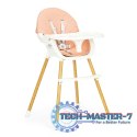 Krzesełko fotelik do karmienia 2w1 różowe ECOTOYS ECOTOYS