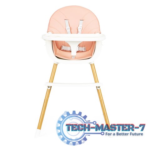 Krzesełko fotelik do karmienia 2w1 różowe ECOTOYS ECOTOYS Krzesełko fotelik do karmienia 2w1 różowe ECOTOYS ECOTOYS