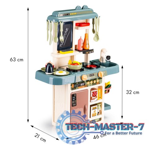 Kuchnia dla dzieci dźwięki LED woda generator pary dodatki MULTISTORE Kuchnia dla dzieci dźwięki LED woda generator pary dodatki MULTISTORE