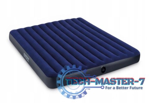 Materac dmuchany dwuosobowy 203x183 cm welurowy INTEX 64755 INTEX