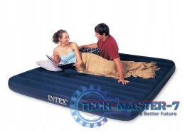 Materac dmuchany dwuosobowy 203x183 cm welurowy INTEX 64755 INTEX