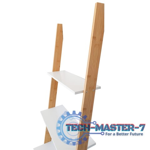 Regał drabina 5 półek MDF bambus ModernHome ModernHome Regał drabina 5 półek MDF bambus ModernHome ModernHome
