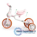 Rower rowerek biegowy 4w1 Pedały Kółka boczne różowy ECOTOYS ECOTOYS