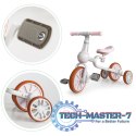 Rower rowerek biegowy 4w1 Pedały Kółka boczne różowy ECOTOYS ECOTOYS