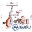 Rower rowerek biegowy 4w1 Pedały Kółka boczne różowy ECOTOYS ECOTOYS