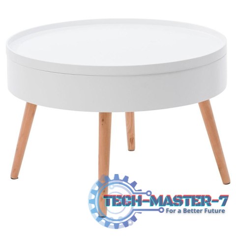 Stolik kawowy okrągły ze schowkiem 60cm ModernHome ModernHome