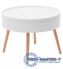 Stolik kawowy okrągły ze schowkiem 60cm ModernHome ModernHome