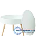 Stolik kawowy okrągły ze schowkiem 60cm ModernHome ModernHome