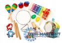 Zestaw muzyczny 10 instrumentów dla dzieci + plecak ECOTOYS ECOTOYS