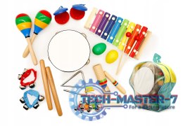 Zestaw muzyczny 10 instrumentów dla dzieci + plecak ECOTOYS ECOTOYS