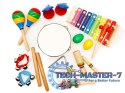 Zestaw muzyczny 10 instrumentów dla dzieci + plecak ECOTOYS ECOTOYS