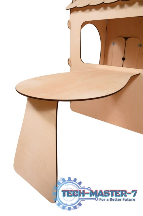 Domek ogrodowy drewniany stolik tablica kredowa 86 x 137 x 105 cm Domek ogrodowy drewniany stolik tablica kredowa 86 x 137 x 105 cm