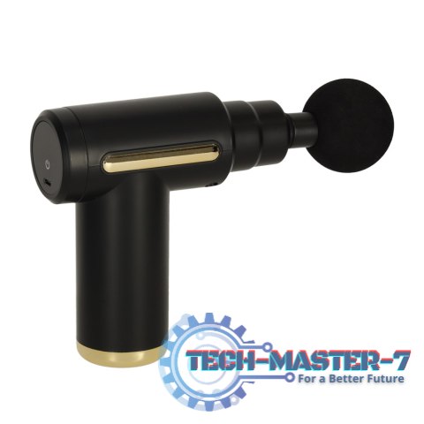 Pistolet do masażu masażer do pleców ciała LED 4w1 czarny Pistolet do masażu masażer do pleców ciała LED 4w1 czarny