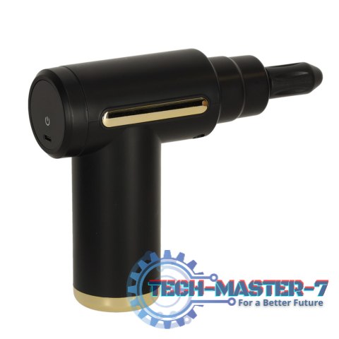 Pistolet do masażu masażer do pleców ciała LED 4w1 czarny Pistolet do masażu masażer do pleców ciała LED 4w1 czarny
